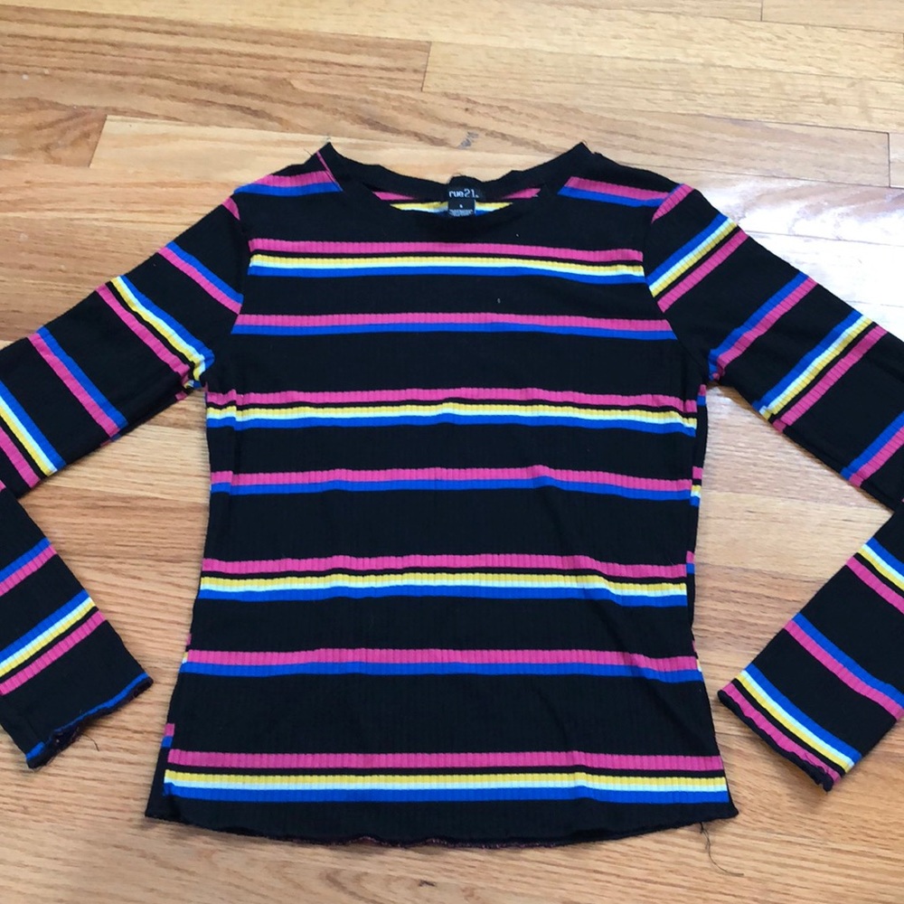 Stripe Long Sleeve Tee